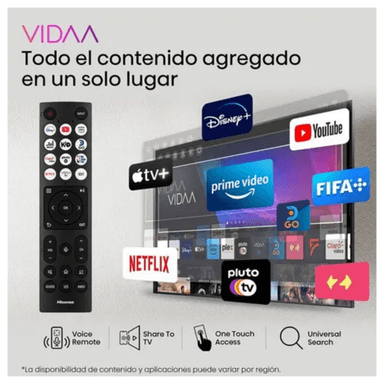 TELEVISOR HISENSE 43” SMART TV FULL HD 43A4K - 4