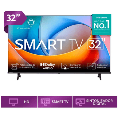 TELEVISOR HISENSE 32' SMART TV LED HD VIDAA 32A4K