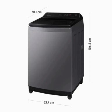 LAVADORA SAMSUNG ECOBUBBLE 17KG WA17CG6441BD/PE PLATEADO - 2