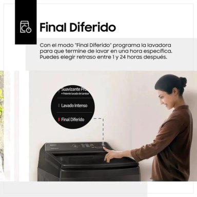 LAVADORA SAMSUNG ECOBUBBLE 17KG WA17CG6441BD/PE PLATEADO - 6