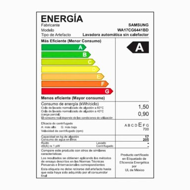 LAVADORA SAMSUNG ECOBUBBLE 17KG WA17CG6441BD/PE PLATEADO - 7