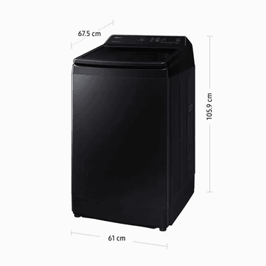 LAVADORA SAMSUNG 13 KG ECO INVERTER WA13CG5441BVPE NEGRO - 2