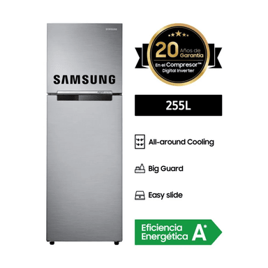 REFRIGERADORA SAMSUNG BOTTOM FREEZER NO FROST RT25FARADS8 255 L