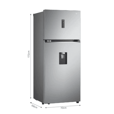 REFRIGERADORA LG 374LT DOORCOOLING GT37SGP PLATEADA - 3