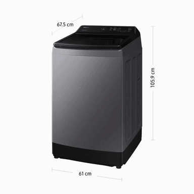 LAVADORA SAMSUNG ECOBUBBLE 13KG DIGITAL INVERTER WA13CG5441BDPE GRIS - 3