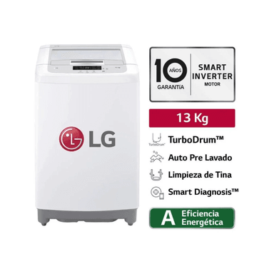 LAVADORA LG 13KG CARGA SUPERIOR WT13WPBPK BLANCO