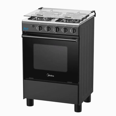 COCINA A GAS MIDEA 24' MGS24FS2LFABBC-PE 4 QUEMADORES – NEGRO - 2