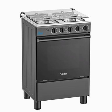 COCINA A GAS MIDEA 24' MGS24FS2LFABBC-PE 4 QUEMADORES – NEGRO - 4