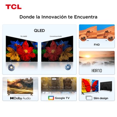 TELEVISOR  TCL QLED 43 FHD GOOGLE TV 43V51C - 4