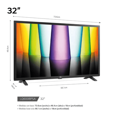 TELEVISOR  LG SMART TV 32 HD 32LR600BPSC CON WEBOS  AI THINQ - 2