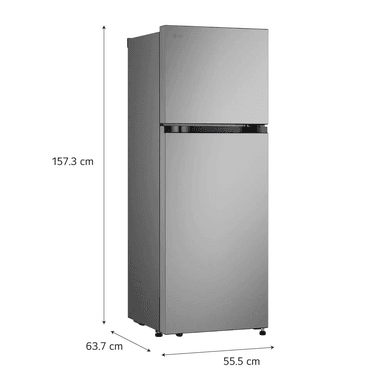 REFRIGERADORA LG TOP FREEZER 241 LT  VT24BPY PLATEADA - 4