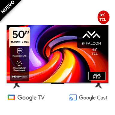 TELEVISOR IFFALCON 50' LED 4K UHD GOOGLE TV BY TCL