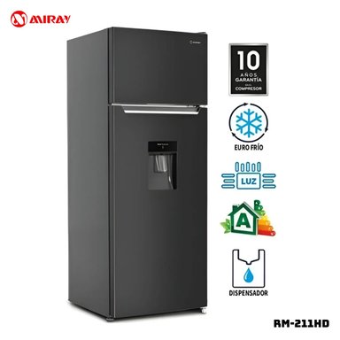 REFRIGERADORA MIRAY TOP FREEZER 211 LITROS RM-211HD