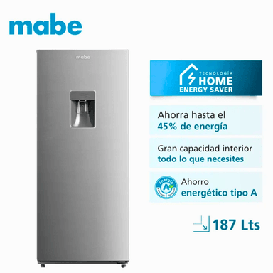 REFRIGERADORA MONOPUERTA MABE 187LT RMU202PXPRS1- INOX