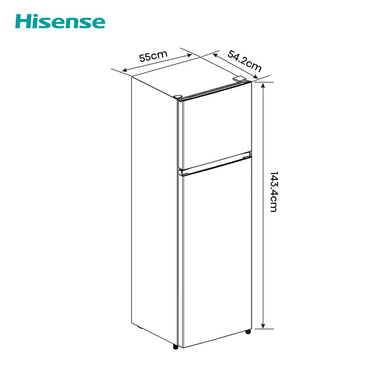 REFRIGERADORA HISENSE TOP MOUNT FROST 205LT  RD267H - 6