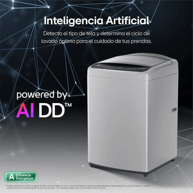 LAVADORA LG 19 KG SUPERIOR AI DD CARGA 6 MOTION CON GRIS WT19DV6T - 3