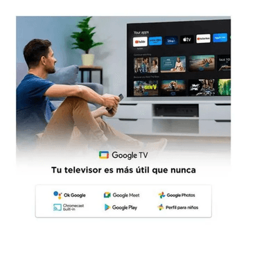 TELEVISOR TCL 50 PULGADAS SMART TV UHD 4K GOOGLE TV 50V6C + AUDIFONOS ORACLE REDBULL EB 170 - 4