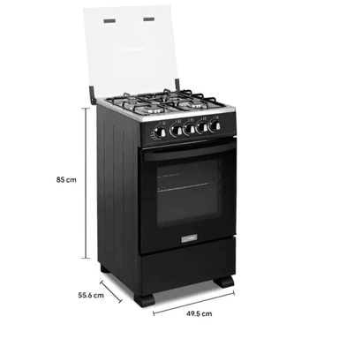 COCINA DE PIE MIRAY A GAS 4 HORNILLAS NEGRO - IRIS PLUS GLP - 2