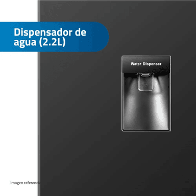 REFRIGERADORA INDURAMA TOP FREEZER NO FROST RI-389DNI 246 LITROS NEGRO - 4