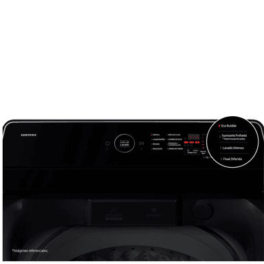 LAVADORA SAMSUNG 17 KG CARGA SUPERIOR ECO BUBBLE WA40F17E7CPE GRIS GRAFITO - 4