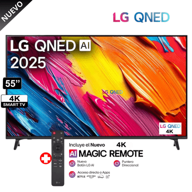 TELEVISOR SMART TV LG QNED 4K 50' 50QNED70ASA CON THINQ AI + CONTROL MAGIC - 1