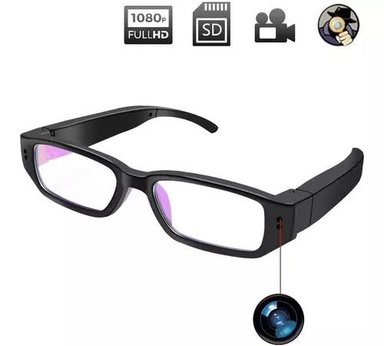 LENTES CON CÁMARA HD 1080P RECARGABLE, GRABA VIDEO Y AUDIO DISCRETAMENTE - 1