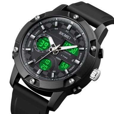 RELOJ SKMEI 1757 NEGRO 10ATM CORREA SILICONA