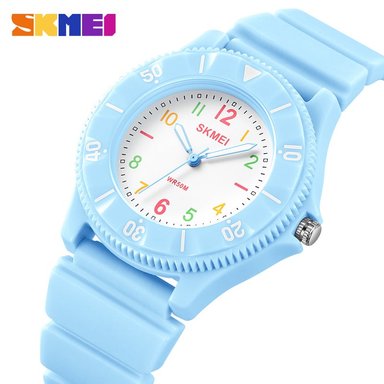 RELOJ SKMEI 2151 CELESTE CORREA SILICONA PARA MUJER