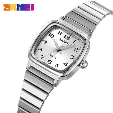 RELOJ SKMEI 2292 PLATEADO CORREA ACERO PARA MUJER