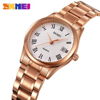 RELOJ SKMEI 2178 ORO ROSA CORREA ACERO PARA MUJER