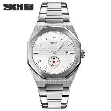 RELOJ SKMEI 9262 PLATEADO ANALÓGO CORREA ACERO