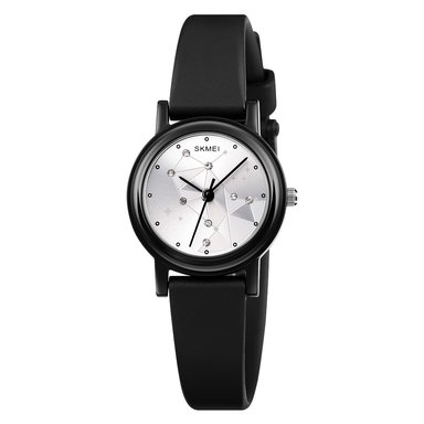 RELOJ SKMEI 1659 NEGRO CONSTELACIÓN CORREA SILICONA PARA MUJER