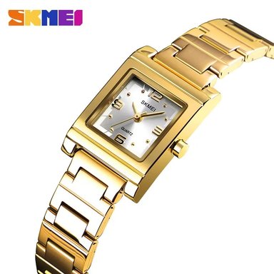 RELOJ SKMEI 1388 DORADO CORREA ACERO PARA MUJER