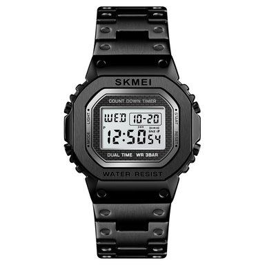 RELOJ SKMEI 1456 NEGRO DIGITAL ACERO