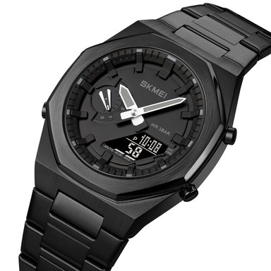 RELOJ SKMEI 1816 NEGRO HORA MUNDIAL DUAL