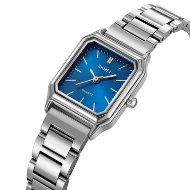 RELOJ SKMEI 2237 PLATEADO FONDO AZUL ACERO