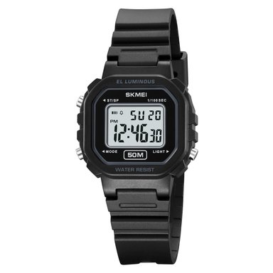 RELOJ SKMEI 2326 NEGRO CORREA SILICONA PARA DAMA