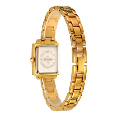 RELOJ SKMEI 2315 DORADO FONDO VERDE CORREA ACERO PARA DAMA - 4