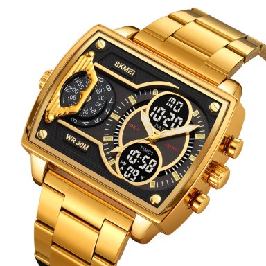 RELOJ SKMEI 2229 DORADO  ANALOGO Y DIGITAL