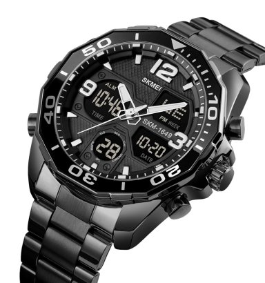 RELOJ SKMEI 1649 NEGRO ANALOGO Y DIGITAL