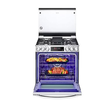 COCINA A GAS LRGL5845S 5 HORNILLAS FREIDORA DE AIRE ACERO INOXIDABLE LG - 6