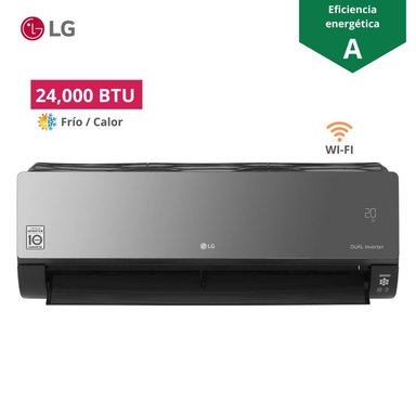 AIRE ACONDICIONADO SPLIT LG 24 000 BTU ARTCOOL FRÍO/CALOR VR242H8 - 1