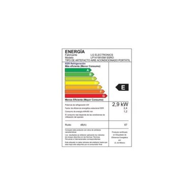 AIRE ACONDICIONADO PORTÁTIL SMART LG LP1419IVSM 14,000 BTU - 6