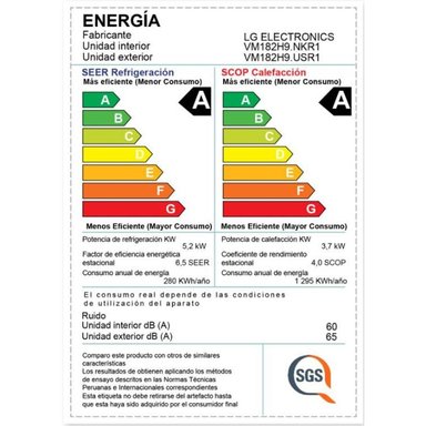 AIRE ACONDICIONADO LG 18 000 BTU DUALCOOL INVERTER FRÍO - CALOR VM182HT - 4