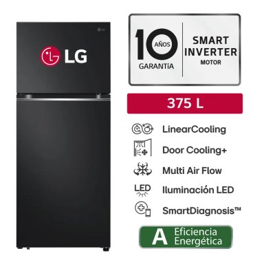 REFRIGERADORA VT37BPD 375L DOOR COOLING + TOP FREEZER NEGRO - 1