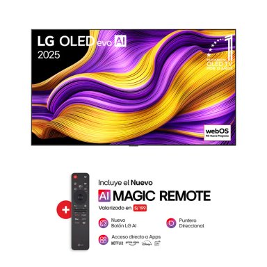 TELEVISOR 97' LG OLED EVO 4K THINQ AI OLED97G5PSA (2025) SMART TV