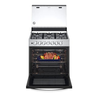 COCINA A GAS LRGZ5253S 6 HORNILLAS GRAN CAPACIDAD ACERO INOXIDABLE LG - 5