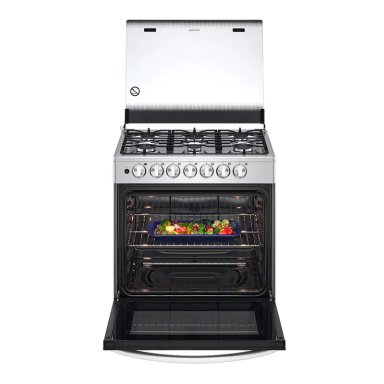 COCINA A GAS LRGZ5253S 6 HORNILLAS GRAN CAPACIDAD ACERO INOXIDABLE LG - 6