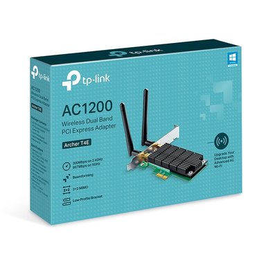 TP-LINK ARCHER T4E ADAPTADOR DE RED PCIE WI-FI 5 BAJO PERFIL 867MBPS DUAL BAND - 1