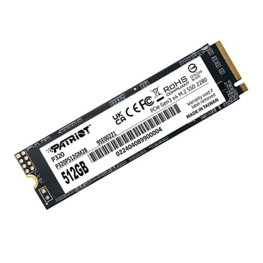 SSD M.2 PCIE PATRIOT P320 DE 512GB - RENDIMIENTO SUPERIOR Y ALTA VELOCIDAD DE ALMACENAMIENTO - 1